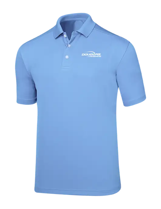 Callaway Core Light Blue Performance Polo w/Douglas Finishing Logo