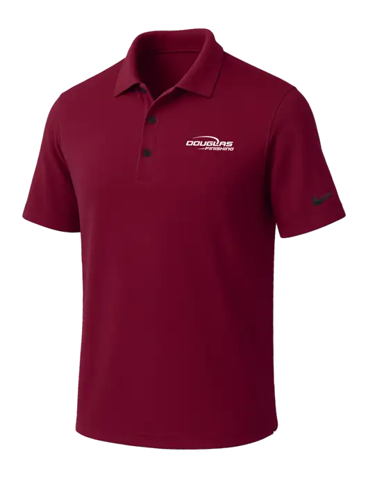 NIKE Cardinal Dri-Fit Micro Pique Polo w/Douglas Finishing Logo