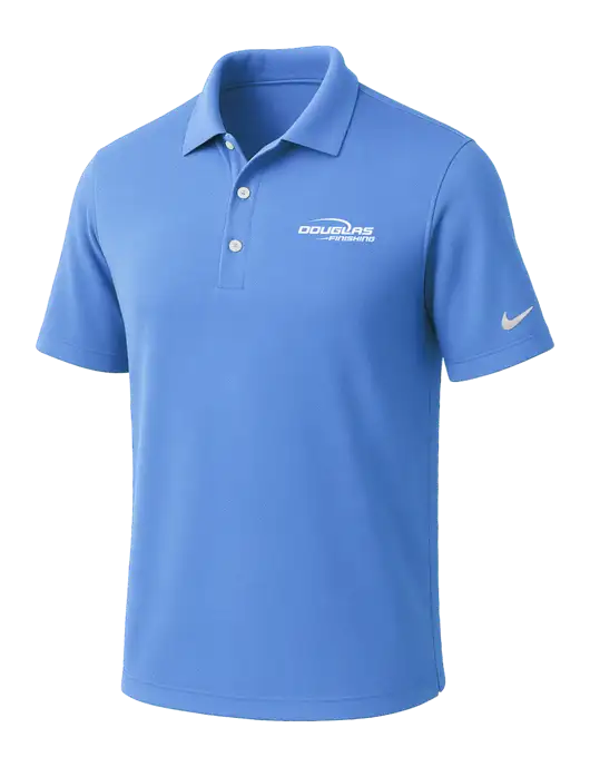NIKE Carolina Blue Dri-Fit Micro Pique Polo w/Douglas Finishing Logo