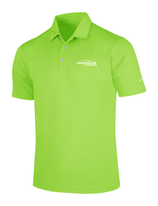 NIKE Light Kelly Green Dri-Fit Vertical Mesh Polo w/Douglas Finishing Logo