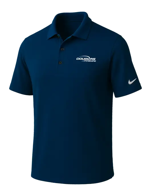 NIKE Navy Dri-Fit Micro Pique Polo w/Douglas Finishing Logo
