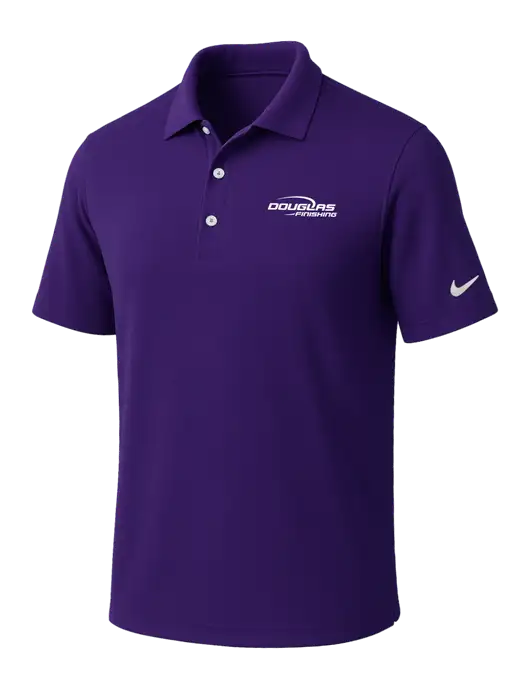 NIKE Purple Dri-Fit Micro Pique Polo w/Douglas Finishing Logo