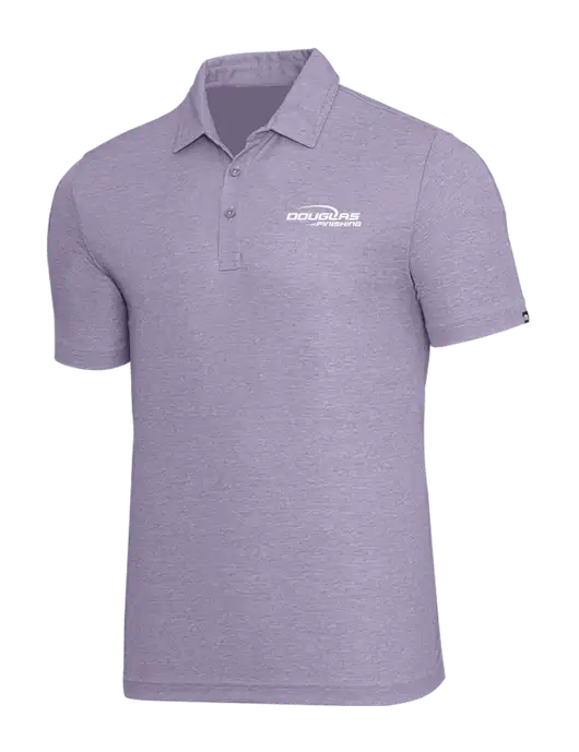 TravisMathew Light Purple Heather Oceanside Polo w/Douglas Finishing Logo