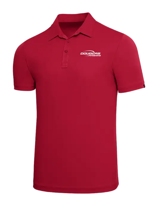TravisMathew Red Solid Oceanside Polo w/Douglas Finishing Logo