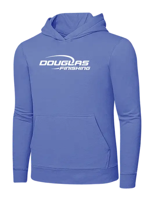 Carolina Blue 7.8 oz Ring Spun Hooded Sweatshirt w/Douglas Finishing Logo