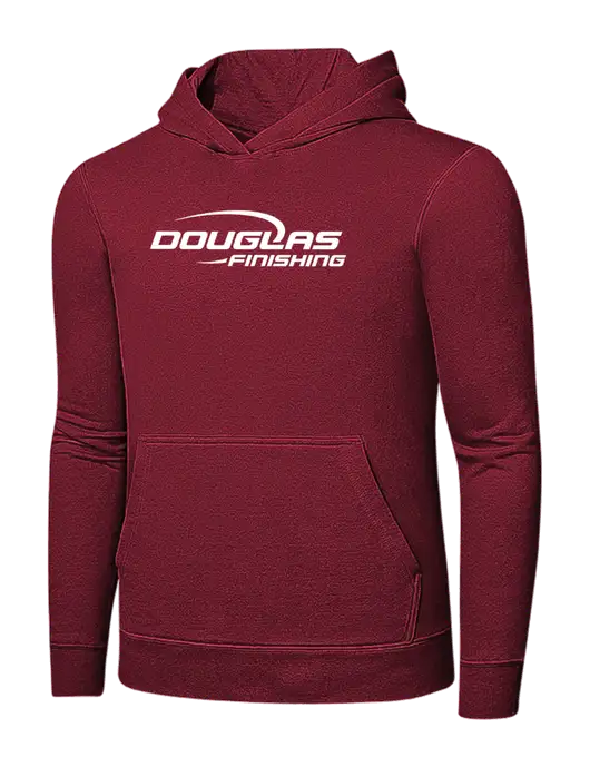Dark Cardinal 7.8 oz Pullover Hooded Sweatshirt w/Douglas Finishing Logo