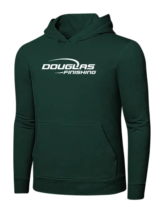 Dark Green 7.8 oz Ring Spun Hooded Sweatshirt w/Douglas Finishing Logo
