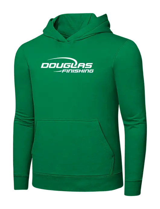 Dark Kelly Green 7.8 oz Ring Spun Hooded Sweatshirt w/Douglas Finishing Logo