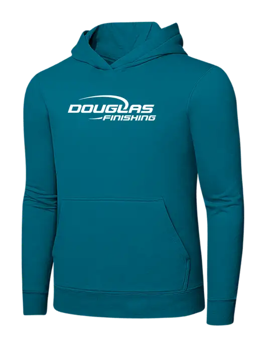 Dark Teal 7.8 oz Ring Spun Hooded Sweatshirt w/Douglas Finishing Logo