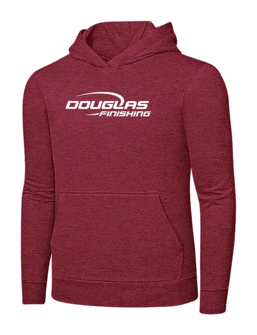 Heather Red 7.8 oz Ring Spun Hooded Sweatshirt w/Douglas Finishing Logo
