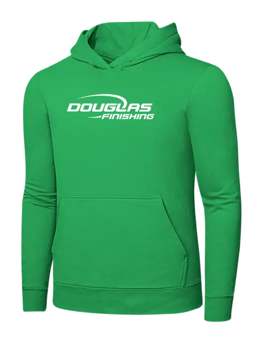 Light Kelly Green 7.8 oz Ring Spun Hooded Sweatshirt w/Douglas Finishing Logo