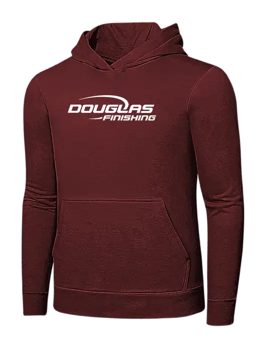 Maroon 7.8 oz Ring Spun Hooded Sweatshirt w/Douglas Finishing Logo