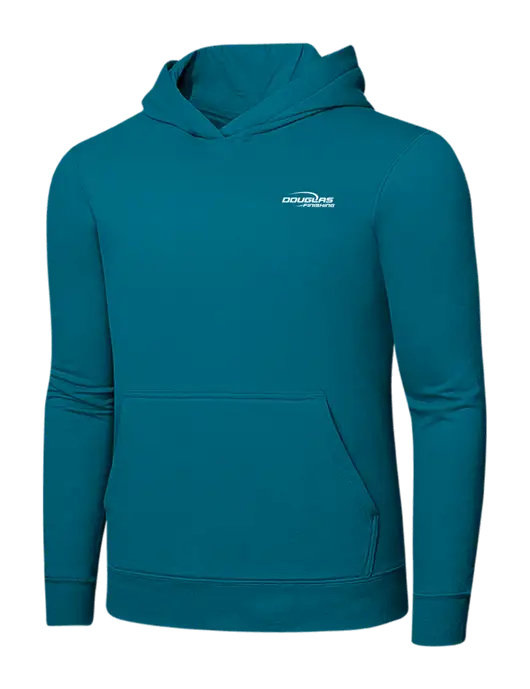 Dark Teal 7.8 oz Ring Spun Hooded Sweatshirt w/Douglas Finishing Logo