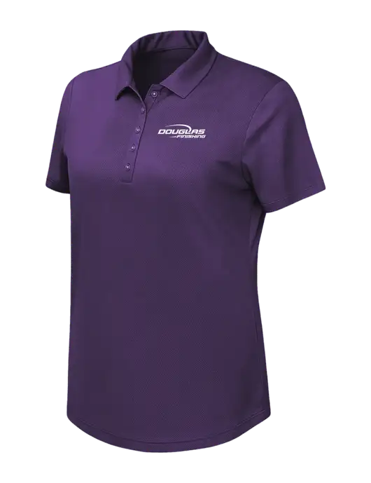 Callaway Womens Birdseye Purple Polo w/Douglas Finishing Logo