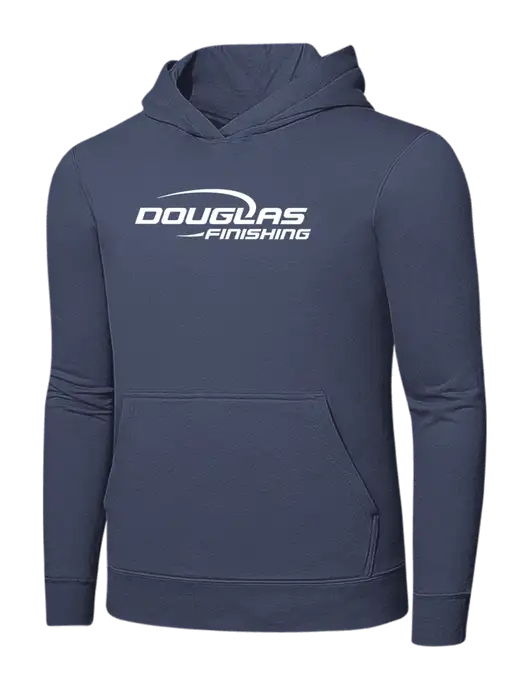 Steel Blue 7.8. oz Ring Spun Hooded Sweatshirt w/Douglas Finishing Logo