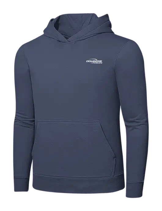 Steel Blue 7.8. oz Ring Spun Hooded Sweatshirt w/Douglas Finishing Logo